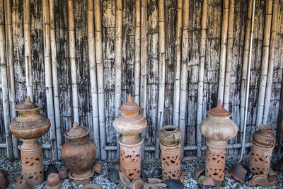 Panoramic view of wooden structure