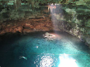 Swimming pool in sea