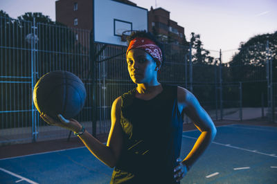 Latin and african women play basketball