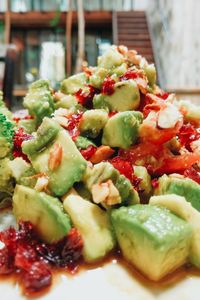 Close-up of salad in plate