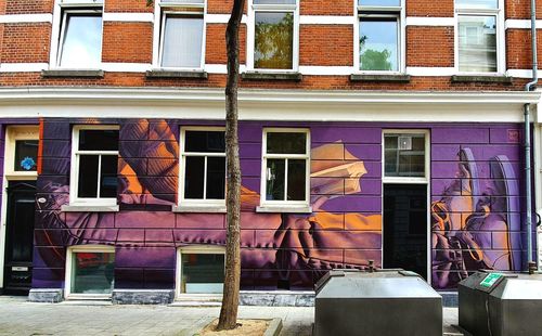 Exterior of buildings in city