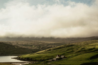 Scenic view of landscape against sky