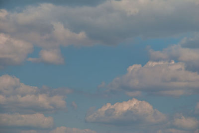 Low angle view of clouds in sky