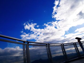 Low angle view of cloudy sky