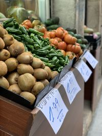 Various fruits for sale in market