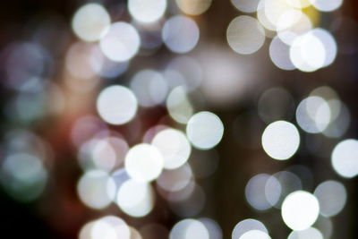 Defocused lights at night