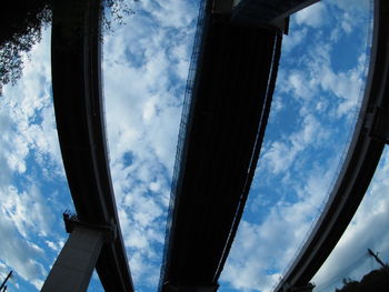 Low angle view of buildings against sky