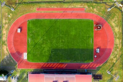 View of soccer field