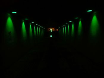 Illuminated tunnel