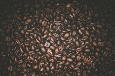 Full frame shot of coffee beans