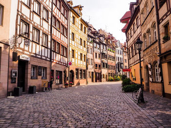 Street amidst buildings in city