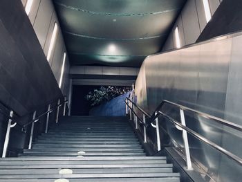 Empty staircase in metro station