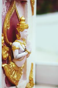 Close-up of buddha statue