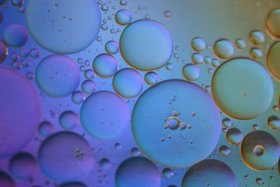 Full frame shot of bubbles in water