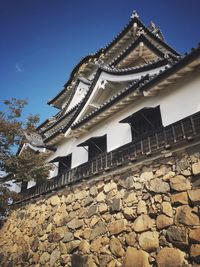 Low angle view of traditional building against sky