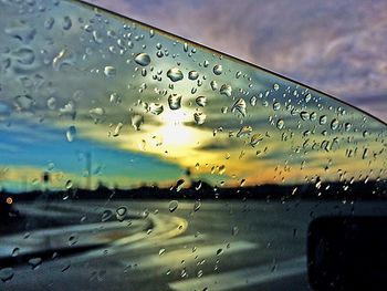 Reflection of clouds in water