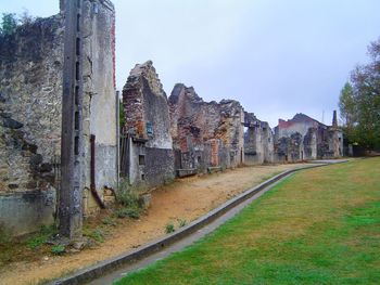 View of old built structure