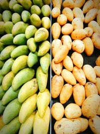 Full frame shot of fruits for sale at market stall