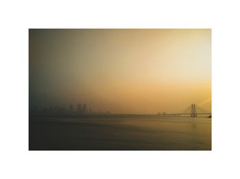 Cityscape against clear sky