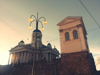 Low angle view of building against sky