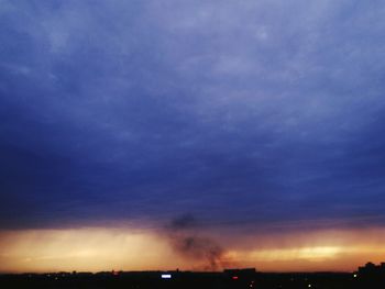 Low angle view of cloudy sky