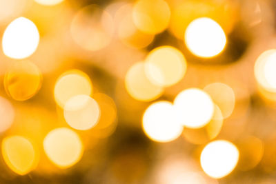 Defocused image of illuminated lights