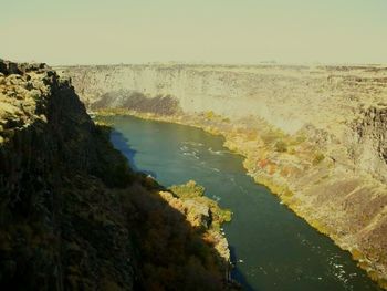 Scenic view of river against sky