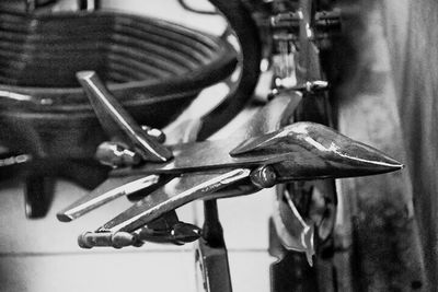 Close-up of machine part