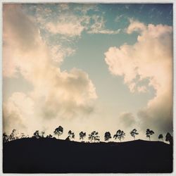 Low angle view of cloudy sky