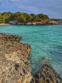 Scenic view of sea against sky