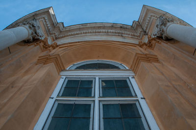 Low angle view of building against sky