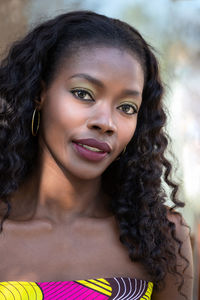 Portrait of a smiling young woman