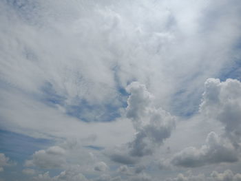 Low angle view of clouds in sky
