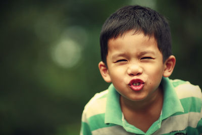 Portrait of cute boy