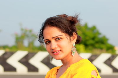 Portrait of a smiling young woman