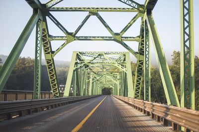 Low angle view of bridge against sky