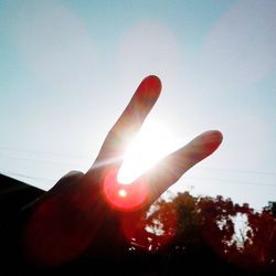 Cropped image of human hand