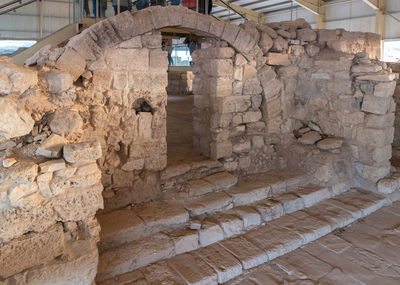 Stone wall of old building