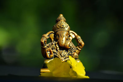 Close-up of ganesha statue