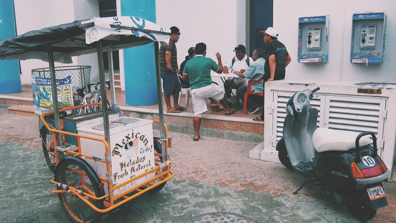 PEOPLE STANDING IN BUS