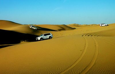 Scenic view of desert against sky