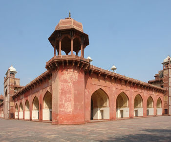 View of historic building against clear sky