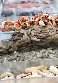 Close-up of fish for sale in market