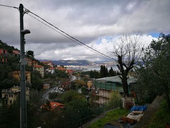 Panoramic view of city against sky