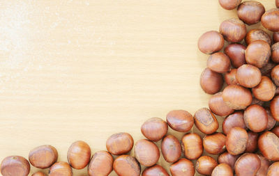 High angle view of fruits on table