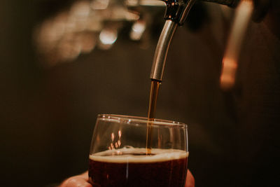 Close-up of drink on table