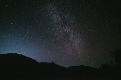 Low angle view of star field