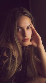 Portrait of a beautiful young woman