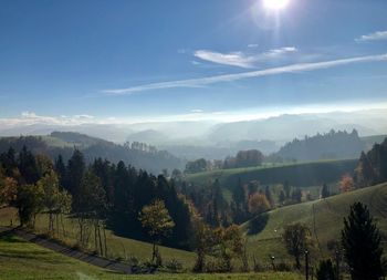 Scenic view of landscape against sky