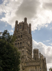 Low angle view of historical building against sky